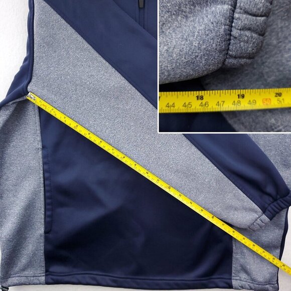 Seattle Seahawks 1/4 Zip Fleece Pullover Sweatshirt NFL Authentic Men's Large - Picture 8 of 14